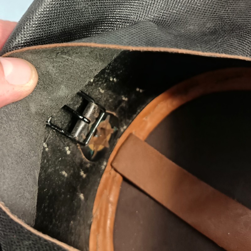 SHAKO DE L'ECOLE MILITAIRE DE ST CYR ESM ECOLE SPECIALE MILITAIRE FABRICATION DES ANNEES 1940-1950 TAILLE 57-58